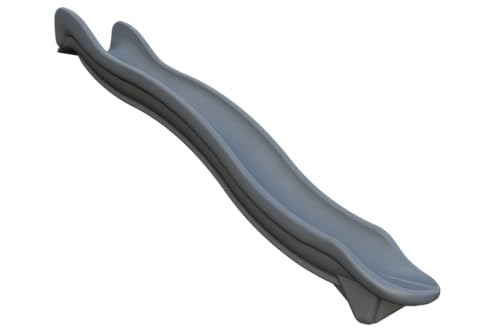 TUSK Avalanche 12 ft Rotomolded Playset Slide, Gray - color: Gray, size: 12 ft