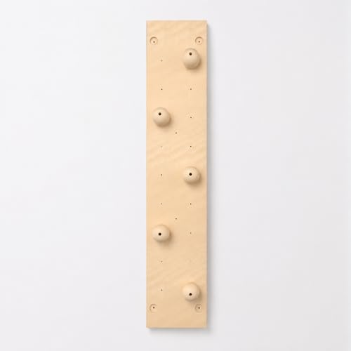 Home Climbing Wall Panel, 1.22 × 2.44 m Solid Material, Wall-Mounted Indoor Climbing Panel, Physical Training & Active Play, Grip Sphere Board - style: Grip sphere Board