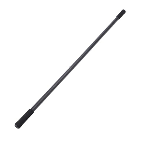Dioche Long Stick Adjustable Yoga Stick Adjustable Steel Exercise for Enhanced Flexibility and Mobility 30/45/60 Inches with Foam Handles for Fitness and Relaxation