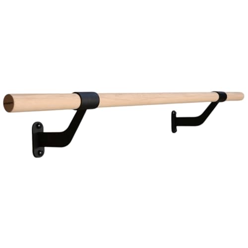 Wall-Mounted Ballet Barre for Home Dance, Exercise, Fitness, Stretching - Made in USA - size: 5 ft