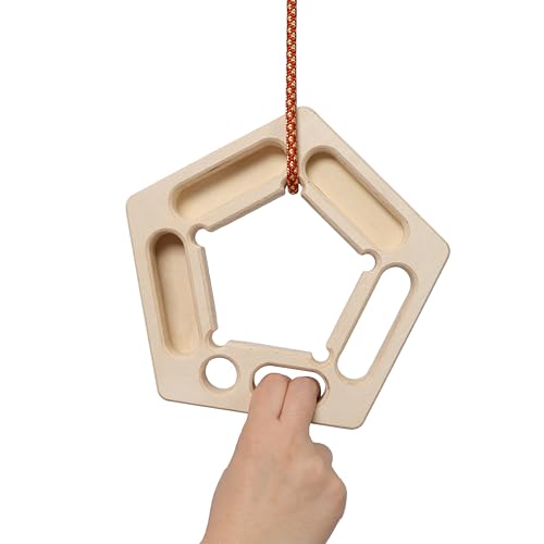 Wooden Rock Climbing Hangboard Rock Climbing Fingerboard Rock Climbing Training Climbing Board Trainer for Strengthen Fingers and Grip - color: 2*PCS-Pentaboard