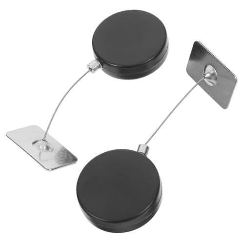 WOONEKY 2pcs Retractable Security Cable Lock Auto Telescopic Lock for Tv Laptop Security