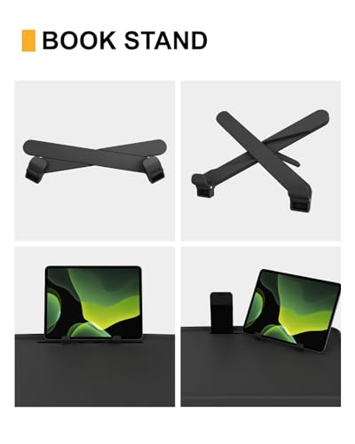 Max Adjustable TV Tray Table with Cup Holder - 22 x 16.9 inch TV Dinner Tray on Bed & Sofa, Large Size Comfortable Folding Table, Laptop Table for Couch with 6 Height & 3 Tilt Angle Adjustment - size: XL TV tray-1 pack