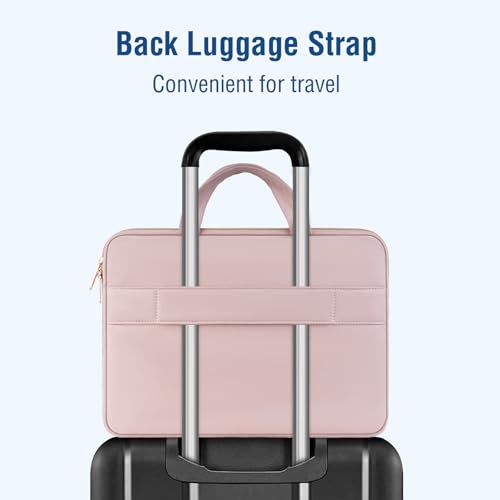 MOSISO Laptop Case 16 inch, 15-15.6 inch Laptop Sleeve, Pink | Compatible with MacBook Pro 16 M5 M4 M3 M2 M1, HP Dell Acer Lenovo ASUS Notebook, Wheat Ear Quilted Bag with Handle&Pocket - color: Pink, size: 16 inch