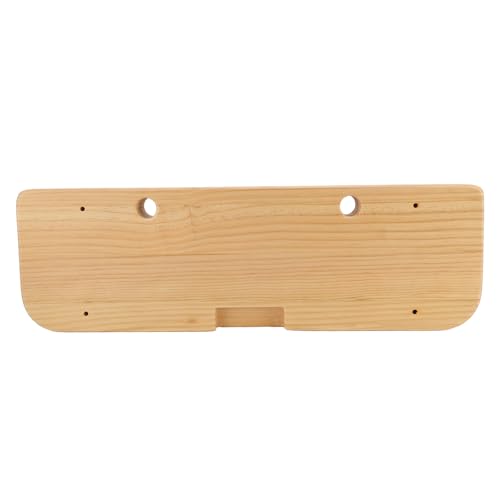 Training Hang Board, Climbing Hang Board, Solid Wood Various Grip Hole Enhanced Strength Exercise Compact Climbing Finger Board for Home Gym Outdoor