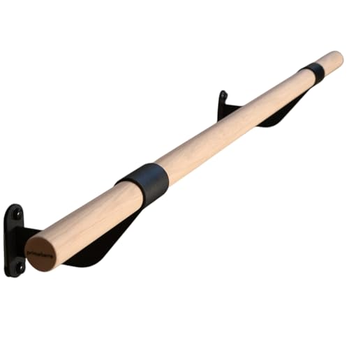 Wall-Mounted Ballet Barre for Home Dance, Exercise, Fitness, Stretching - Made in USA - size: 5 ft