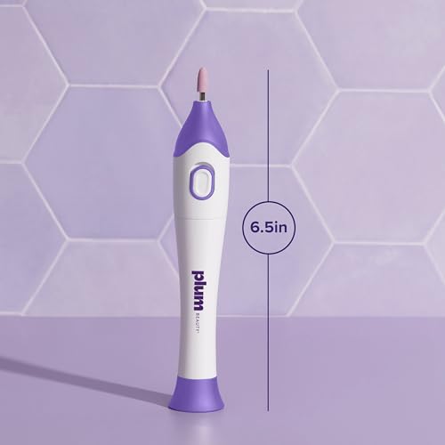 Plum Beauty Complete 5-in-1 Nail Care System – Manicure & Pedicure Kit | with Interchangeable Attachments for Shaping, Buffing, and Cuticle Care