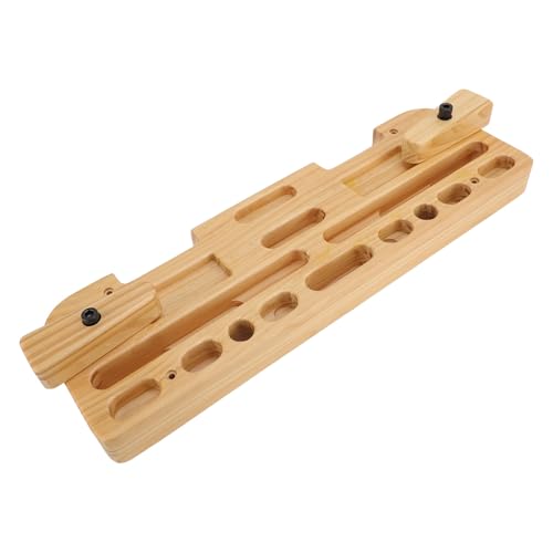 Training Hang Board for Climbing Enthusiasts Solid Wood, Multi - Grip Hole, Enhanced Strength Exercise for Home Gym and Outdoor Use