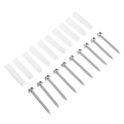 10Sets Mounting Hardware Kit with Concrete Wall Anchors and Screws for Easy Installation Reliable Support for Stands and Drywall Applications