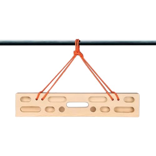 Rock Climbing Fingerboard Heavy Duty Portable Trainer | Rock Climbing Pull Up Bar Grip Trainer for Climbers Beginner Men Women Home Gym Indoor Fitness Workout