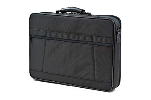 MCY LT15 Rugged 15-inch Laptop Messenger Suitcase Bag with ABS Hard Shell Frames - Black - size: 15-inch