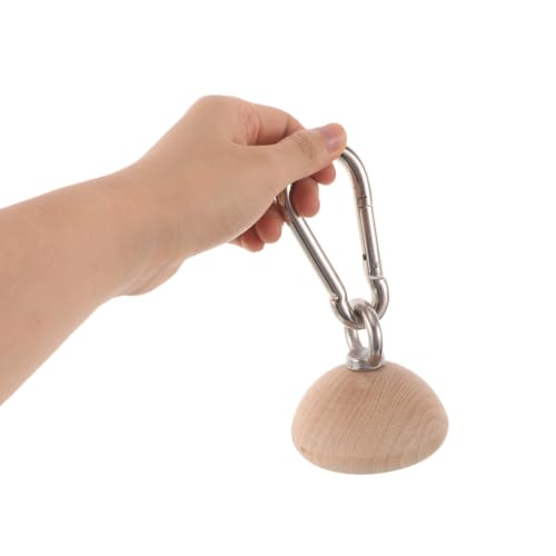 Totority Wooden Half Sphere Grip Strengthener for Rock Climbing, Ergonomic Natural Wood Finger Exerciser with Slip Resistant Surface, Supports Finger Exercise and Enhances Grip Strength