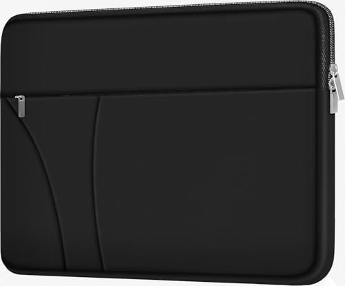 Laptop Case 15.6 inch Shockproof Protective Carrying Briefcase Computer Bag | Laptop Sleeve with Zippered Pocket, Slim Traveling Computer Cover Compatible for HP, Dell, Asus, Lenovo, Notebook, Black - color: Black, size: 15.6 inch