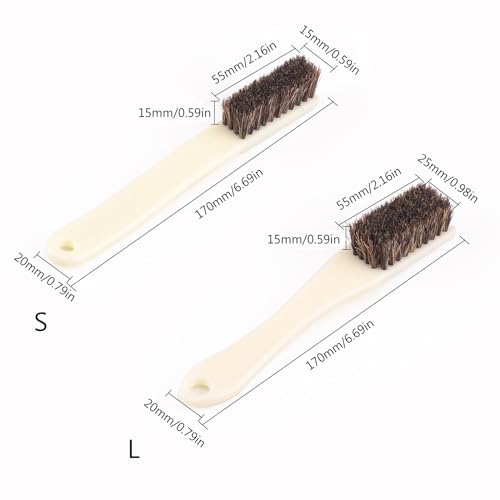 2pcs Climbing and Bouldering Brush Long Handle Firm BouClder Cleans Tool Easy Use Firm - color: Brown Small