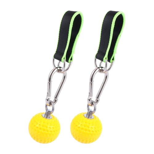 VICASKY Climbing Pull up Ball and Finger Strength Exerciser Wrist Exercise Grip Ball with Hanging Rings for Rock Climbing Training and Hand Strengthening Random Color