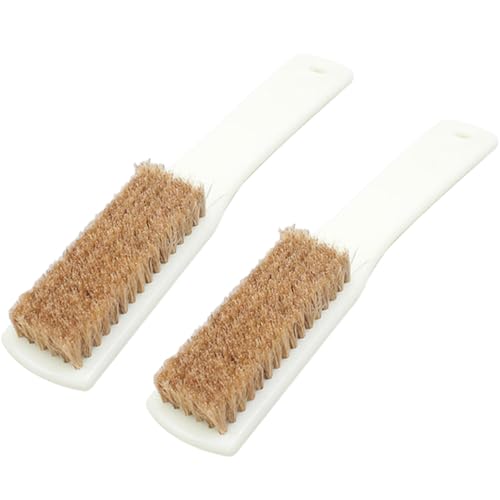 DOITOOL 2pcs Bouldering Stone Cleaning Brush with Stiff Boar Bristles and Sturdy Handle, Portable Outdoor Rock Climbing Brush for Chalk Hold Maintenance and Crevice Cleaning