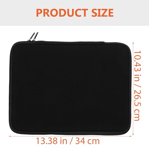 Shockproof Neoprene Tablet Protective Bag and Laptop Sleeve 13-inch Black Portable Inner Storage Case for Tablet and Notebook Users