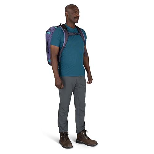 Osprey Transporter Lightweight Travel Duffel Bag - Extra Large Water Resistant Durable Gear Bag for Men and Women - color: Frosty Mint/Soundwave Grey, style: 40l