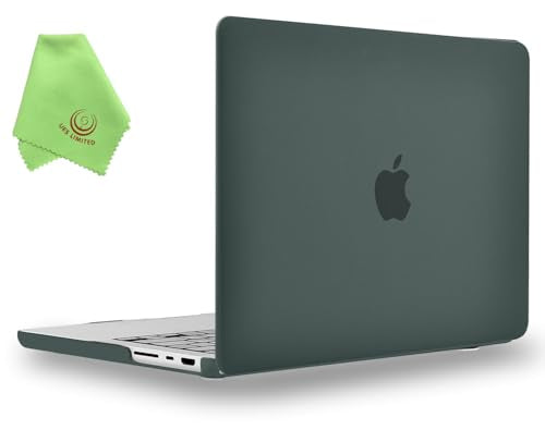 UESWILL Compatible with MacBook Pro 16 inch Case 2021-2026 Release M5 M4 M3 M2 M1 Pro Max chip Model: A3429 A3428 A3403 A3186 A2991 A2780 A2485, Matte Hard Shell Cover, Midnight Green - color: Midnight Green, size: MacBook Pro 16" (M1 M2 M3 M4 M5)
