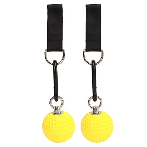 Pull Up Ball Grip Set, Climbing Pull Up with Stainless Steel Hooks and Reinforcing Belts, Anti - Slip PU Training Balls for Forearm & Grip Strength, Indoor Outdoor Horiz