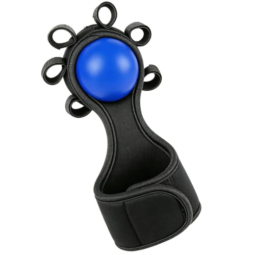 Grip Strength Ball Finger Grip Trainer Ball Tool | Hand Strengthening Gear for Weightlifting Office Rock Climbing Home Fitness Gym Outdoor Workout - color: Blue