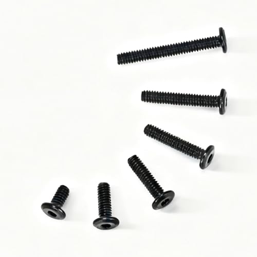 50 Pcs 1/4-20 x 2 Flat Head Socket Cap Screws Countersunk Bolts,304 Stainless Steel 18-8,Allen Socket Drive,Black,Fully Machine Thread (1/4-20 x 2 50pcs) - size: 1/4-20 x 2 50pcs