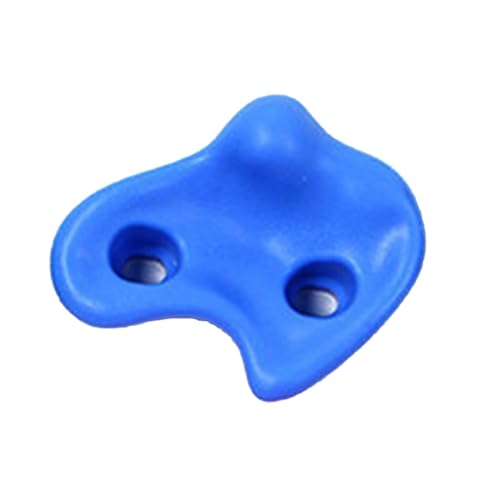 SUNGOOYUE 20 PCS Rock Climbing Holds, Ergonomic PE Rock Wall Grips with Screws and Wrench Tool, for Indoor Outdoor Kids - color: Blue
