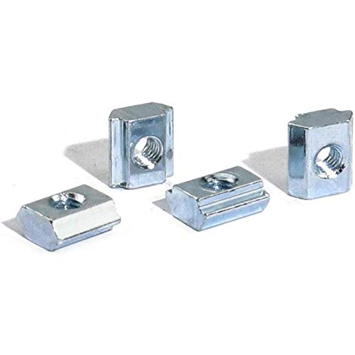 30pcs 2020 Series Sliding T Nuts Metric M4 Thread Slide in Hammer Head T-Nut for Standard 6mm T-Slot Aluminum Extrusion Profile （2020 Series M4） - size: 2020 Series M4