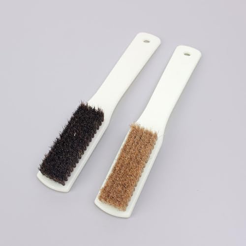 KALLORY 2pcs Boars Hair Cleaning Brush for Rock Climbing Holds with Sturdy Handle, 96-Hole Walnut Stone Scrubbing Tool for Outdoor Bouldering and Climbing Sports Supplies