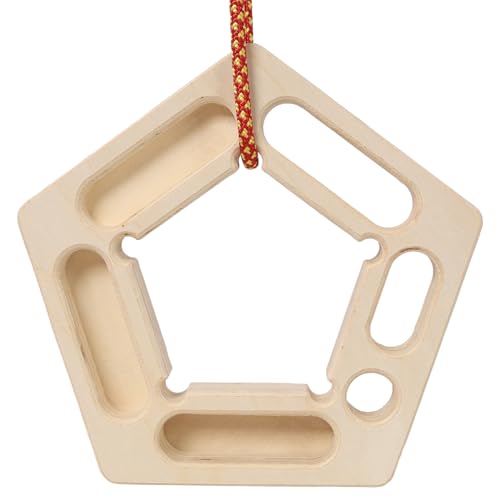 2Pack Climbing Hangboard Rock Climbing Training Wood Brown Strengthen Fingers and Grip Home Gym Outdoor Portable Training Tool