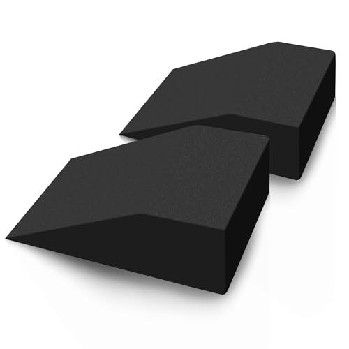 2 pack Squat Wedge Block for Heel Elevated Squat Weightlifting Calf Stretcher Slant Board for Mobility Balance and Strength Performance
