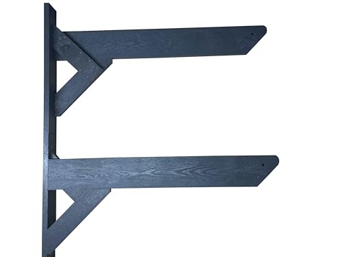 ReRackiT - Outdoor or Indoor Wall Mounted Kayak Rack, SUP Rack, Canoe Rack - Stackable - size: 4 Rack (For Canoes)