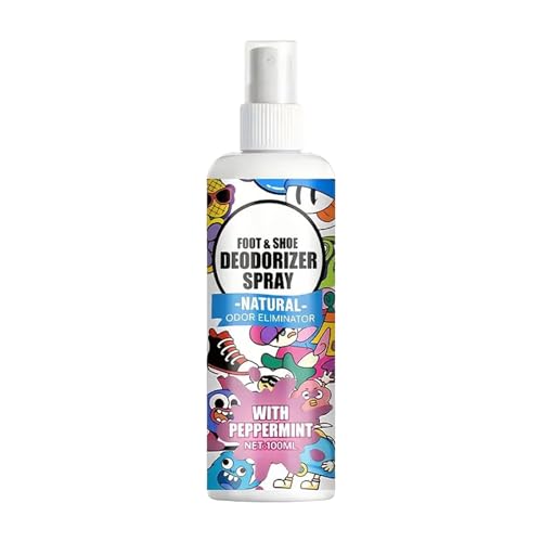 Shoe Smell Remover 100ml Smell Eliminator Spray for Footwear | Footwear Odor Removal Mist for Travel Hiking Home Tennis Leather Fabric Canvas Sneaker