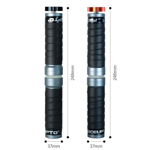 Portable Wrist Roller and Forearm Builder Built From Aluminum Alloy and Stainless Steel ° Rotating Hand Exerciser - color: Red