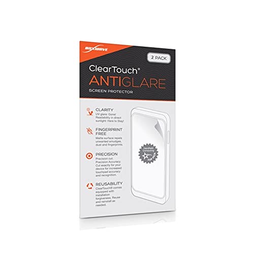 BoxWave Screen Protector Compatible with HP Notebook (15-DB0066WM) (15.6 in) - ClearTouch Anti-Glare (2-Pack), Anti-Fingerprint Matte Film Skin