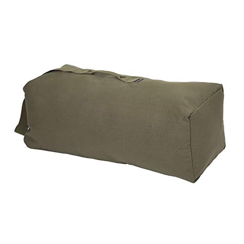 Stansport Deluxe Duffel Bag with Shoulder Strap - color: Olive Green, size: 36" X 10" X 10"