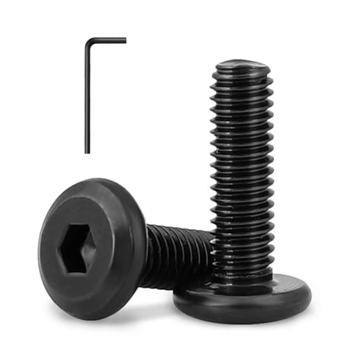 1/4-20 x 3/4" (40 Pack) Flat Head Hex Socket Cap Screws Bolts, Black Oxide 304 Stainless Steel 18-8, Hex Drive, Bright Finish, Fully Machine Thread - size: 1/4-20 x 3/4"