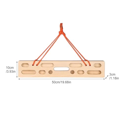 Hangboard Rock Climbing Wooden Multi-Grip Portable | Rock Climbing Pull Up Bar Grip Trainer for Climbers Beginner Men Women Home Gym Indoor Fitness Workout