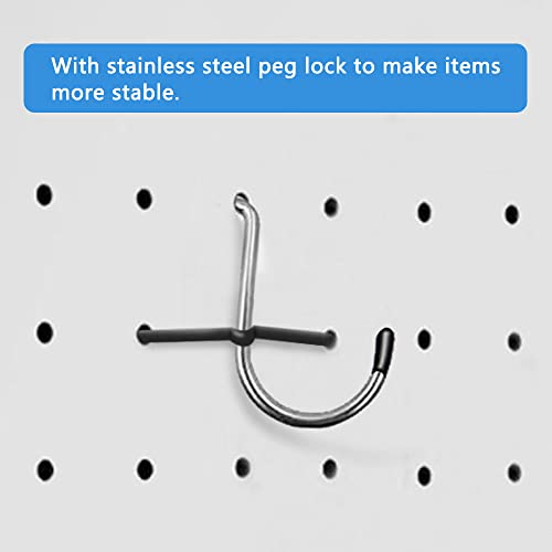 258pcs Pegboard Hooks And Accessories Set, Wall Organizer For Garage | Peg board hooks and bins set, fits 1/8, 1/4 inch boards, with peg locks, for garage, workshop, tool storage