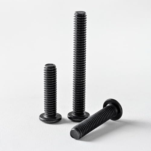 1/4-20 x 3/8" (50 Pack) Flat Head Hex Socket Cap Screws Bolts, Black Oxide 304 Stainless Steel 18-8, Hex Drive, Bright Finish, Fully Machine Thread - size: 1/4-20 x 3/8"