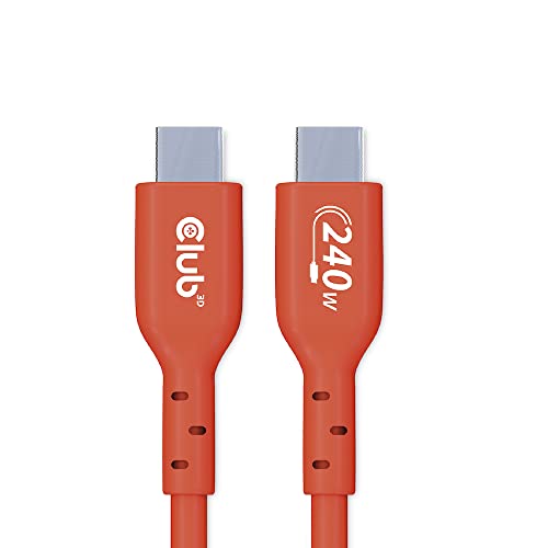 Club 3D CAC-1511 USB2 Type C to Type C Certified Bi-Directional Cable with 240W Charging, 480Mb Data Transmission EPR 1m - 3.28ft - size: 1m - 3.28ft