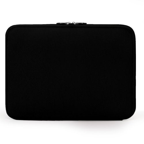 13 Inch Laptop Carrying Sleeve Neoprene Water Resistant Bag with Accessories Pocket-Compatible with AirBook 13 (Black) - color: Black