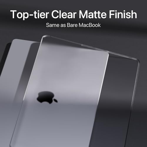 Soonjet for MacBook Pro 16 Inch Case M5 M4 M3 M2 M1 Pro/Max, 2026–2021 | 100% Official Color Match, Clear Matte Finish, Anti-Crack Design, Scratch & Fingerprint Resistant, Slim Hard Shell - color: Frosted Clear