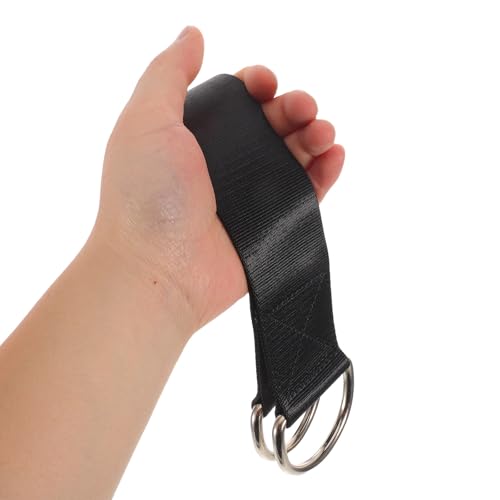 GALPADA 2pcs Dumbbell Loading Straps for Barbell and Squat Belt, Nylon Weight Plate Holding Straps, Fits Dumbbell and Barbell Sizes, Disperses Waist Pressure for Commercial Fitness