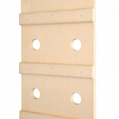 Home Climbing Wall Panel, 1.22 × 2.44 m Solid Material, Wall-Mounted Indoor Climbing Panel, Physical Training & Active Play, Fingerboard - style: Fingerboard