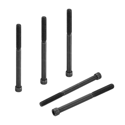 PATIKIL 5/16"-18 x 4 Socket Head Cap Screws Bolts, 10Pcs Carbon Steel Hex Head Metric Screws for Door Road Bicycle Mountain Bike Auto Ship Communication Equipment, Black - size: 5/16"-18 x 4