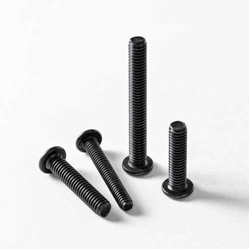 3/16-24 x 1-1/4" (30 Pack) Flat Head Hex Socket Cap Screws Bolts, Black Oxide 304 Stainless Steel 18-8, Hex Drive, Bright Finish, Fully Machine Thread - size: 3/16-24 x 1-1/4"
