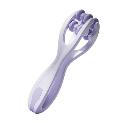 Finger Massager Roller Points Office Massager Double Roller PP Silicone Functional Relief Suitable for Gift Giving Outdoor Occasions, Violet - color: Violet