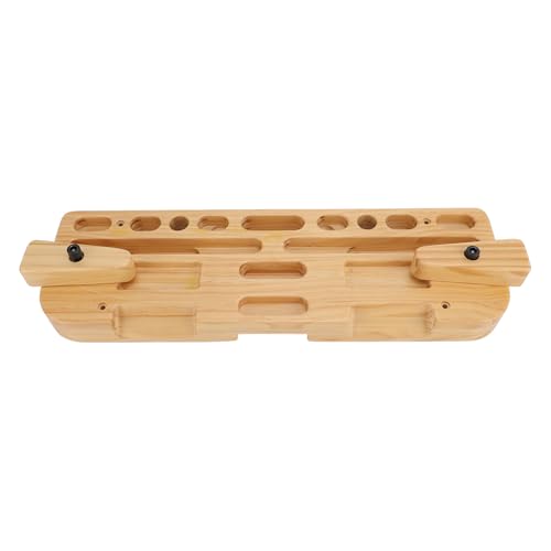 Wooden Training Hang Board Fingerboard Climbing Grip Trainer Compact Solid Wood with Various Finger Holes for Home Gym Outdoor Climbing