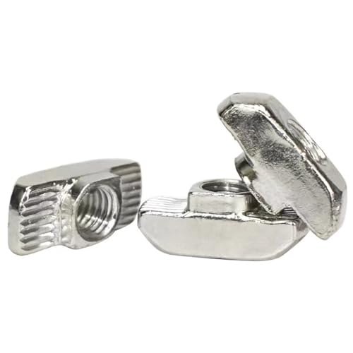 30 Pcs 3030 Series M4 T Nuts, T Slot Nut Hammer Head Fastener Nut, Nickel Plated Carbon Steel Nut for European Aluminum Profile,Drop in T Slot Nuts Assortment Kit(30-M4) - size: 30-M4(30 Pcs）